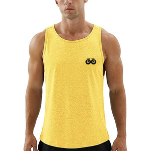 Custom Made Design Breathable Quick Dry Gym <b>Singlet</b> <b>For</b> <b>Men</b> Gym Clothing Workout Wear Cheap Price <b>Men</b> Gym <b>Singlet</b> - Product Image 1