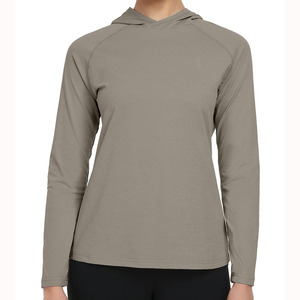 Confort ultime en polyester et élasthanne de qualité, flexibilité, respirabilité, couleur personnalisée, sweat à capuche de pêche pour femmes - Product Image 1