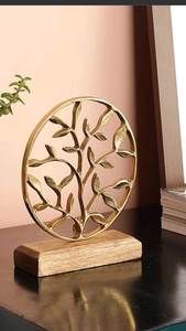 Luxury home decor item gold finish sculpture artistic <b>table</b> decor living room decor piece office desk <b>decoration</b> - Product Image 6