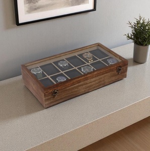 Wooden Watch Box for Men and Women 6-Slot Watch Storage & Jewelry <b>Display</b> <b>Case</b> - Product Image 5