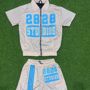 Ensemble T-shirt et short oversize 100 % coton respirant pour homme, idéal pour le sport et le streetwear – Collection 2026 - Product Image 1