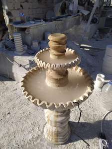 Fuente de Mármol y Travertino para Salón, Fuente de Agua Artística de Mármol para Hogar, Jardín y Proyectos Monumentales - Product Image 4