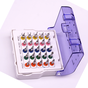 Kit dentaire conique en gros 27 pièces pour chirurgie implantaire, expansion osseuse, osseodensification et contrôle guidé de la profondeur de perçage - Product Image 2