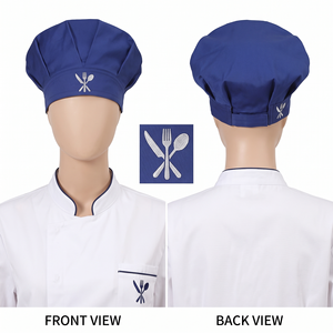 Gorras de Chef OEM de Alta Calidad a Precio de Fábrica al por Mayor / Gorras Unisex Impermeables con Cierre a Presión para Restaurante y Bar Blackhardson - Product Image 4