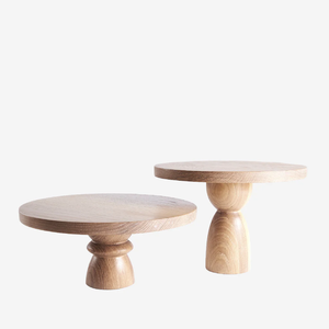 Support à gâteau rond en bois écologique, compatible lave-vaisselle - Product Image 4