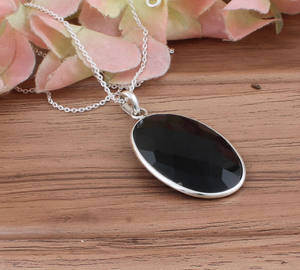 Platinum Plated Bezel Setting Crystal Rhinestone Pendant Hand Cut Necklace Sterling Silver Vintage <b>Charms</b> Witchy Stone Amulet - Product Image 5