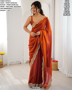 Regal River Embroidered Traditional Silk Saree for Winter/Summer Diwali Party & Wedding-Moisture Wicking & Wrinkle Free - Product Image 1