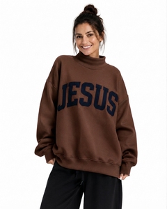 เสื้อสเวตเตอร์คอเต่าแฟชั่นใหม่สำหรับผู้หญิง แขนยาว ผ้าเนื้อนุ่ม สวมใส่สบายในฤดูหนาว ระบายอากาศได้ดี แห้งเร็ว - Product Image 1