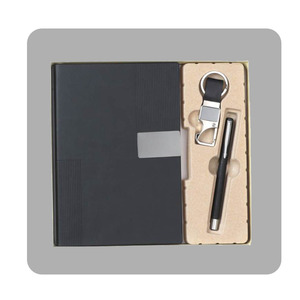 Liviya Premium Paper Corporate Gift Set with Personalized Embossed Diary Pen & <b>Key</b> <b>Ring</b>-Business Gift for Christmas Thanksgiving - Product Image 3