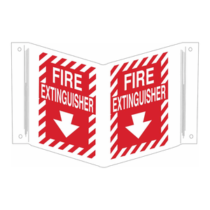 Letrero Luminoso Rojo para Extintor de Incendios BradyGlo V - Letrero de Pared que Brilla en la Oscuridad para Seguridad contra Incendios - Product Image 3