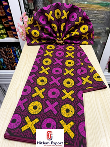 Custom Printed African Wax Cotton Fabric Ankara Kitenge for Fashion <b>Garment</b> Manufacturing Bulk OEM ODM Service - Product Image 2