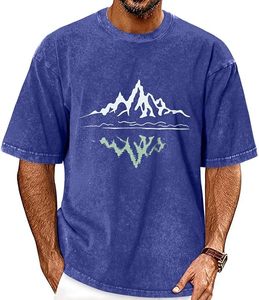 T-shirt Homme Coupe Slim Personnalisée Délavé à l'Acide, Vente en Gros, Coton Lourd 100%, Style Vintage Streetwear, T-shirt Vierge à Manches Courtes - Product Image 1