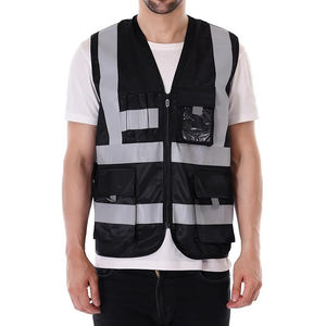 Gilet de sécurité ANSI Classe 3 Type R, jaune haute visibilité, en polyester maillé, fermeture à pression, robuste, poche intégrée, réfléchissant - Product Image 1