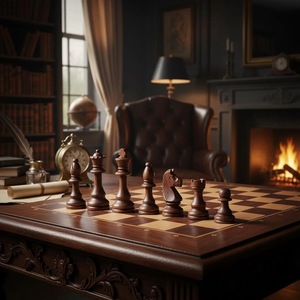 ILAHI's Eco-Friendly Rustic Polished Rectangle <b>Chess</b> <b>Board</b> Game 100% Handmade Pure Wood Animal/Love Style Customized Size <b>Chess</b> - Product Image 1