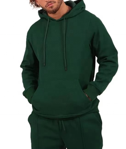 Sudadera con capucha y bolsillo de canguro para hombre, chándal regular de algodón y poliéster para hombre, conjuntos de dos piezas con logotipo personalizado, superventas - Product Image 2