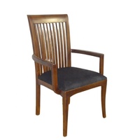 Silla de comedor minimalista, sillones de madera, silla de café, sillas de teca, muebles de madera de teca de Indonesia diseñados para muebles de restaurante