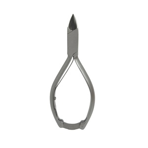 Pince à ongles en acier inoxydable finition satinée de 13,5 cm, à coupe droite, à mâchoires coniques et fines, professionnelle pour la podologie et la coupe des ongles incarnés - Product Image 6