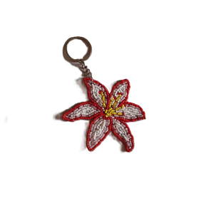 Luxury Handmade Seed Beads Embroidered <b>Keychain</b> with Metal <b>Ring</b> Traditional Embroidery Glass Seed Bead <b>Keychain</b> for Daily - Product Image 4