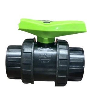 บอลวาล์ว PVC แบบหนาพิเศษสำหรับงานน้ำ  ข้อต่อท่อแบบ Double Union Slip Socket สำหรับระบบชลประทานและอุตสาหกรรม - Product Image 2