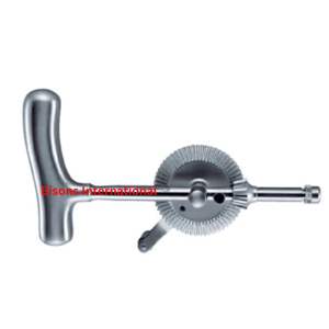 Kit de perçage osseux orthopédique en acier inoxydable BISONS, perceuse manuelle avec jeu complet de forets pour usage clinique - Product Image 2