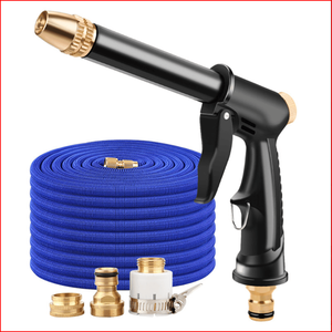 Pistola ad Alta Pressione per Lavaggio Auto con Tubo Retrattile e Kit Schiuma - Attrezzo per Irrigazione Domestica e Giardino - Product Image 1