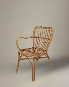 <b>Vintage</b> Bamboo Wicker Dining <b>Chair</b> Natural Woven Rattan Style <b>Chair</b> Rustic Handmade Dining Furniture for Kitchen Dining Room - Product Image 5