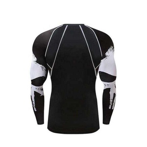 Custom Made Wholesale Breathable MMA Rash Guard Sleeve Training <b>Compression</b> <b>Shirt</b> <b>Mens</b> Grappling Sports Shorts + Leggings - Product Image 2