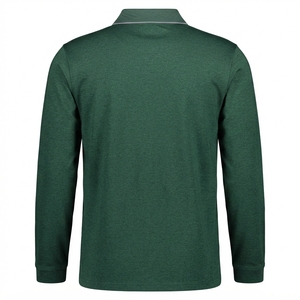 Polo de Manga Larga Casual Elegante para Hombre con Bolsillo, Polo Ligero de Manga Larga para Hombre, Polo Moderno con Cuello con Cierre para Oficina - Product Image 2