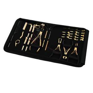 Kit Completo de Herramientas para Extensiones de Cabello: Alicates para Cinta Adhesiva, Cortador de Adhesivos, Gancho de Bucle, Mini Tijeras, Alicates de Crimpado para Micro Anillos, Pinzas de Corte - Product Image 1
