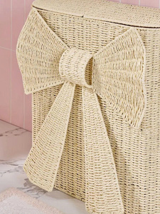 Cesta de Almacenamiento Elegante Hecha a Mano con Cuerda de Papel y Tapa, Encantadora, Adorable, Original, Estilosa, Espaciosa y Decorativa para Niños - Product Image 6