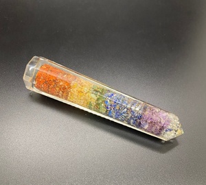 Baguettes d'énergie de guérison d'orgone de qualité supérieure, pierre naturelle de sept chakras, Orgone oblisque, tour d'orgonite en gros - Product Image 2