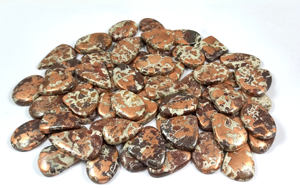 Pierre précieuse en cuivre dolomite de haute qualité, pierre naturelle, cabochon en pierre brute, forme mixte, personnalisable, fabrication manuelle de bijoux - Product Image 4