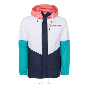 Mens Solid Red Hooded Zip Up Softshell <b>Jackets</b> Windbreaker <b>Lightweight</b> <b>Waterproof</b> Sport <b>Running</b> Hiking Casual Stylish Outerwear - Product Image 1