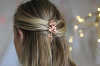 Fourche à cheveux artisanale en corne de buffle, technique polie, écologique, couleur argent, pour cheveux bouclés, épais et longs, artisanat naturel de haute qualité