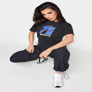 Custom Women's Printed T-Shirts Comfortable Cotton Blend Fabric T-Shirts Soft Breathable Casual Wear Short Sleeve Women's Shirts - Product Image 1