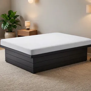 ฐานเตียงเหล็กพับได้ปรับระดับได้ รุ่น Full XL สำหรับโรงแรม หนา 16 นิ้ว แข็งแรง ทนทาน โครงเคลือบสีดำ สำหรับธุรกิจบริการ - Product Image 2
