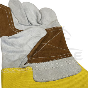Guantes de Trabajo Resistentes, Guantes de Seguridad de Cuero Vacuno, Logotipo Personalizado, MOQ Bajo, Guantes Industriales al por Mayor - Product Image 4