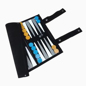New Design Customized Luxury PU Leather <b>Backgammon</b> Roll Up Checkers Set Travel <b>Backgammon</b> Roll Chess Game - Product Image 5