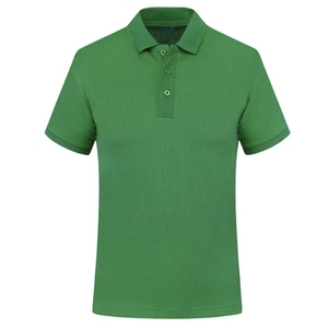 Polo en coton gris à manches courtes pour homme, décontracté, couleur unie, tricoté, respirant, coupe classique, avec boutons - Product Image 4