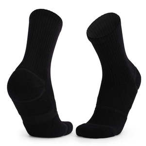 High Quality Men's Athletic Crew <b>Socks</b> Soft Spandex/Polyester Fabric Breathable Quick Dry Stretch Fit Sports <b>Running</b> Training - Product Image 1