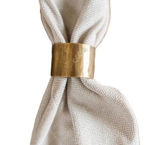 Antique Finished Brass Napkin Rings & Holders <b>Modern</b> Luxury Eco-Friendly Durable Wedding Party Home <b>Dining</b> Tabletop Accent - Product Image 4
