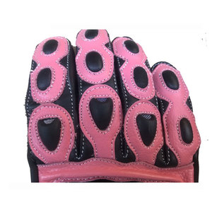 Gants de moto pour femmes de qualité supérieure avec protection des articulations, en cuir durable, antidérapants, respirants et antichocs - Product Image 3