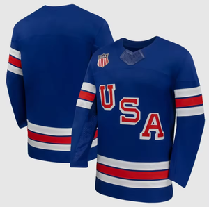 Nuevo Jersey de Hockey sobre Hielo 2026 de Estados Unidos, 19 Matthew Tkachuk, 34 Auston Matthews, 86 Jack Hughes, Verano, 100% Poliéster, Cosido, Alta Calidad - Product Image 5