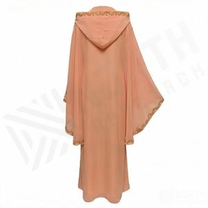 Elegante Abaya de Chifón para Mujer con Pedrería, Vestido Musulmán de Dos Piezas Personalizado, Vestido Musulmán Elegante para Mujer - Product Image 2