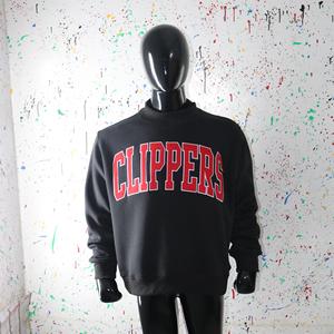 Sudadera CLIPPERS con cuello simulado, 450 GSM, nombre personalizado, bordado en aplique, corte holgado, 100% algodón, felpa francesa. - Product Image 4