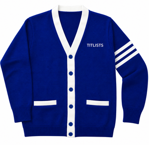 Logos personnalisés sur des pulls à col en V de haute qualité, logos de sororités, de fraternités, d'universités, pulls en tricot unisexes - Product Image 1