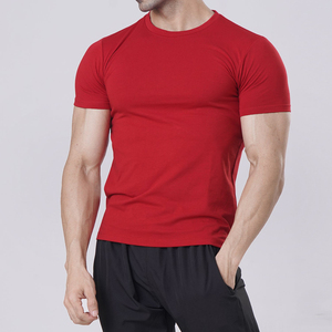 Nouveau design, t-shirt de sport pour homme, coupe slim, en coton, motif musculaire, personnalisable, idéal pour la gym. - Product Image 2