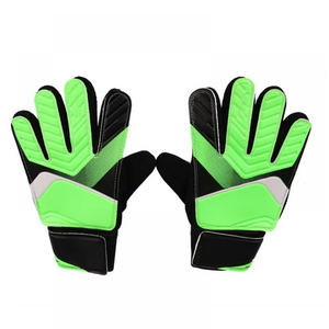 Gants de gardien de but de football vert-noir, à doigts complets, antidérapants, respirants, avec sangle de poignet réglable, équipement sportif unisexe - Product Image 1