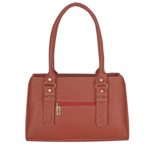 Sac fourre-tout en cuir véritable personnalisé pour femmes avec broderie, fermeture à bouton durable, imperméable, grande capacité, deux poignées - Product Image 4