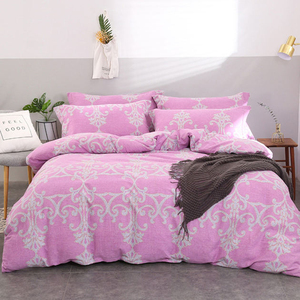 Juego de sábanas con elástico en las esquinas, dos fundas de almohada, de algodón y microfibra, con estampado de PC, juego de sábanas ajustables para colchón, cuatro piezas. - Product Image 6